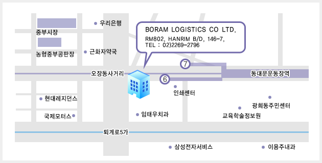 Boram Logistics Sketch Map